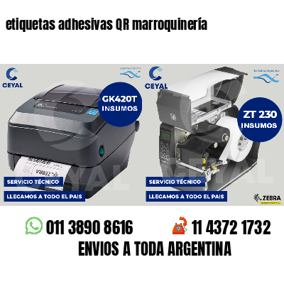 etiquetas adhesivas QR marroquinería