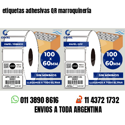 etiquetas adhesivas QR marroquinería
