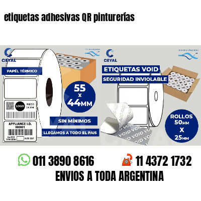 etiquetas adhesivas QR pinturerías