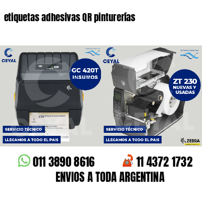 etiquetas adhesivas QR pinturerías