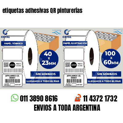 etiquetas adhesivas QR pinturerías