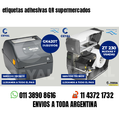 etiquetas adhesivas QR supermercados