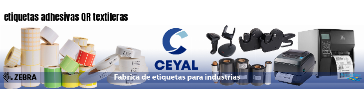 etiquetas adhesivas QR textileras