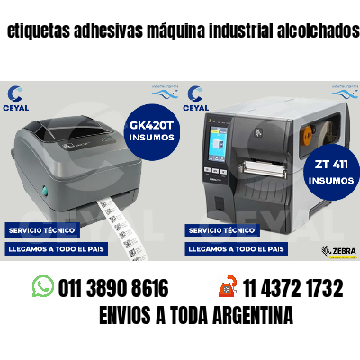etiquetas adhesivas máquina industrial alcolchados