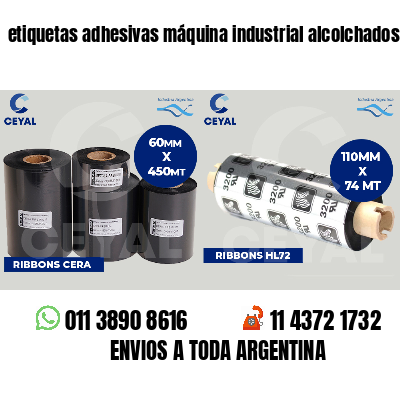 etiquetas adhesivas máquina industrial alcolchados