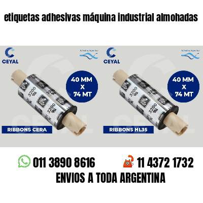 etiquetas adhesivas máquina industrial almohadas