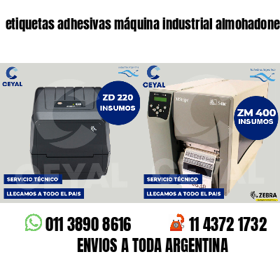 etiquetas adhesivas máquina industrial almohadones
