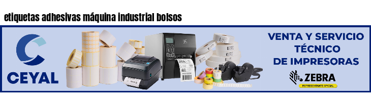 etiquetas adhesivas máquina industrial bolsos