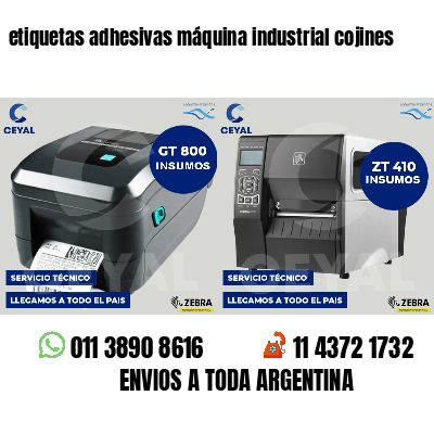 etiquetas adhesivas máquina industrial cojines