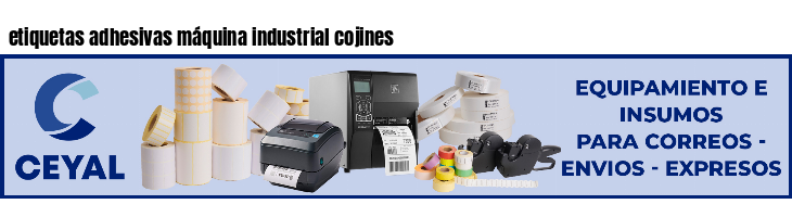 etiquetas adhesivas máquina industrial cojines