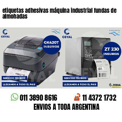 etiquetas adhesivas máquina industrial fundas de almohadas