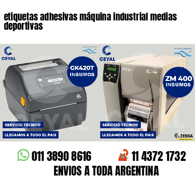 etiquetas adhesivas máquina industrial medias deportivas