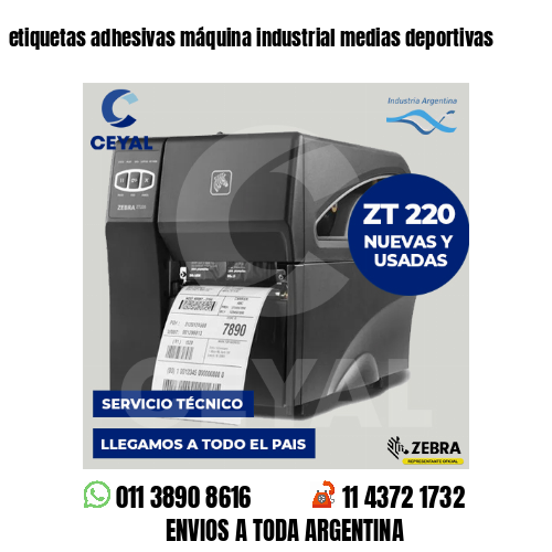 etiquetas adhesivas máquina industrial medias deportivas