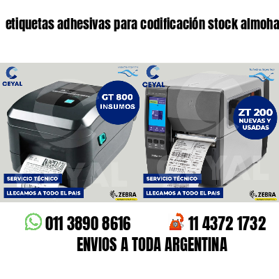 etiquetas adhesivas para codificación stock almohadas