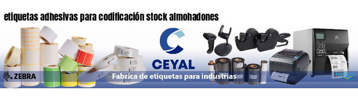 etiquetas adhesivas para codificación stock almohadones