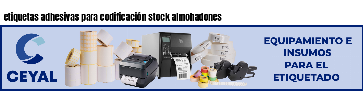 etiquetas adhesivas para codificación stock almohadones