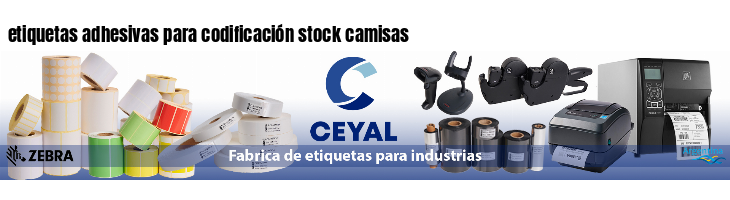 etiquetas adhesivas para codificación stock camisas