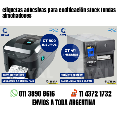 etiquetas adhesivas para codificación stock fundas de almohadones