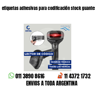 etiquetas adhesivas para codificación stock guantes