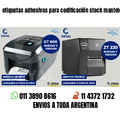 etiquetas adhesivas para codificación stock manteles
