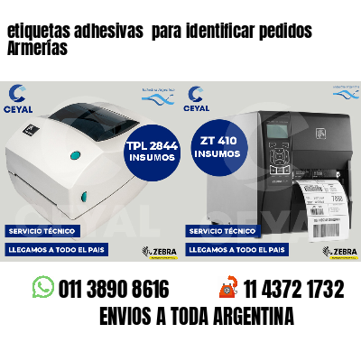 etiquetas adhesivas para identificar pedidos Armerías