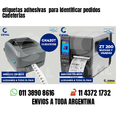 etiquetas adhesivas  para identificar pedidos Cadeterías