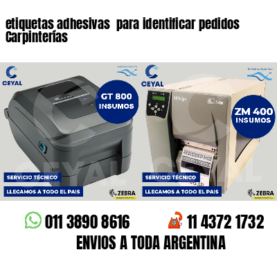 etiquetas adhesivas  para identificar pedidos Carpinterías