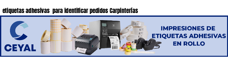 etiquetas adhesivas  para identificar pedidos Carpinterías