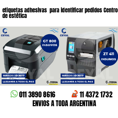 etiquetas adhesivas para identificar pedidos Centros de estética
