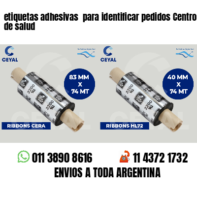 etiquetas adhesivas para identificar pedidos Centros de salud