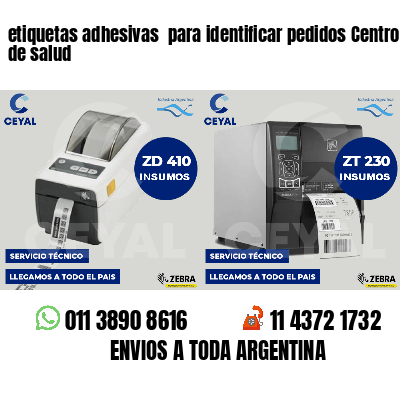 etiquetas adhesivas para identificar pedidos Centros de salud