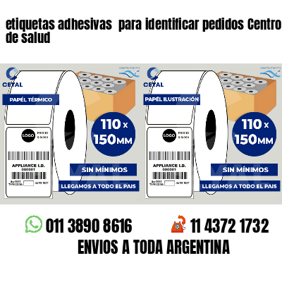 etiquetas adhesivas para identificar pedidos Centros de salud