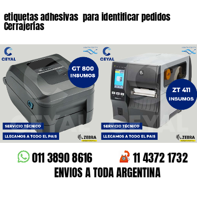etiquetas adhesivas para identificar pedidos Cerrajerías