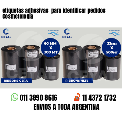 etiquetas adhesivas  para identificar pedidos Cosmetología