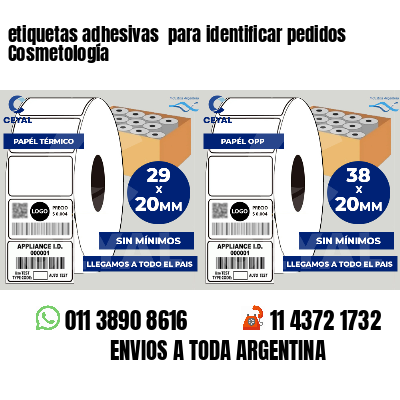 etiquetas adhesivas para identificar pedidos Cosmetología