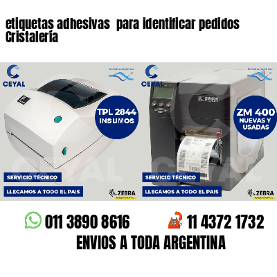etiquetas adhesivas  para identificar pedidos Cristalería