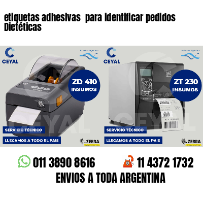 etiquetas adhesivas  para identificar pedidos Dietéticas