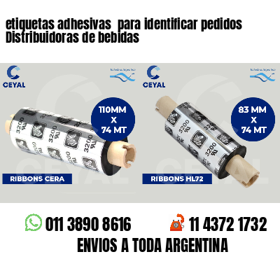 etiquetas adhesivas para identificar pedidos Distribuidoras de bebidas