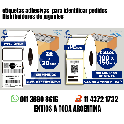 etiquetas adhesivas  para identificar pedidos Distribuidores de juguetes