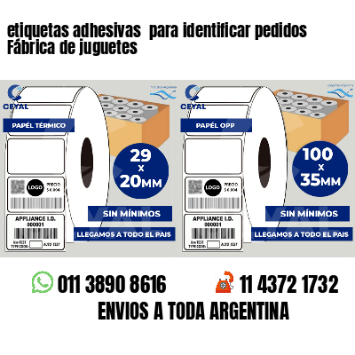 etiquetas adhesivas  para identificar pedidos Fábrica de juguetes