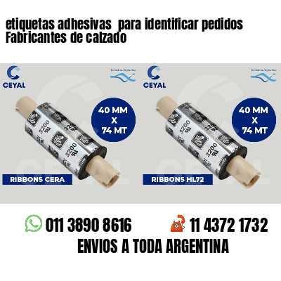 etiquetas adhesivas para identificar pedidos Fabricantes de calzado