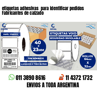 etiquetas adhesivas  para identificar pedidos Fabricantes de calzado