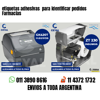 etiquetas adhesivas  para identificar pedidos Farmacias