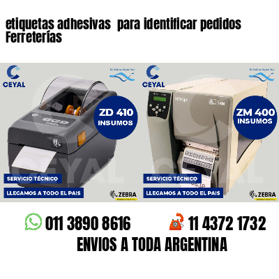 etiquetas adhesivas  para identificar pedidos Ferreterías