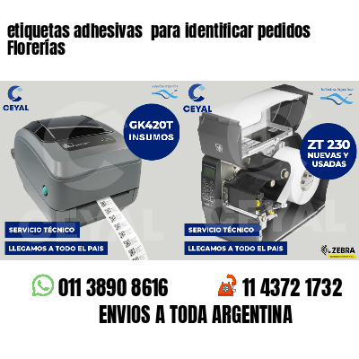 etiquetas adhesivas  para identificar pedidos Florerías