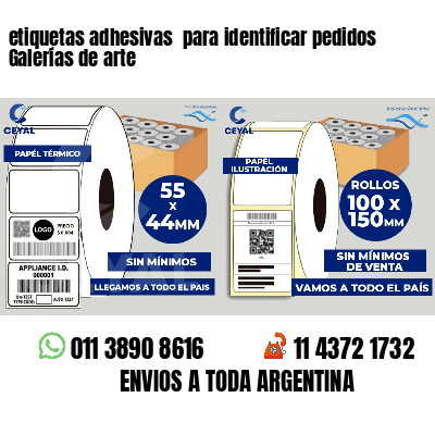 etiquetas adhesivas para identificar pedidos Galerías de arte