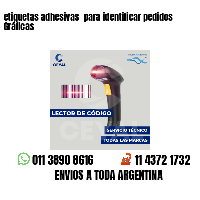 etiquetas adhesivas  para identificar pedidos Gráficas
