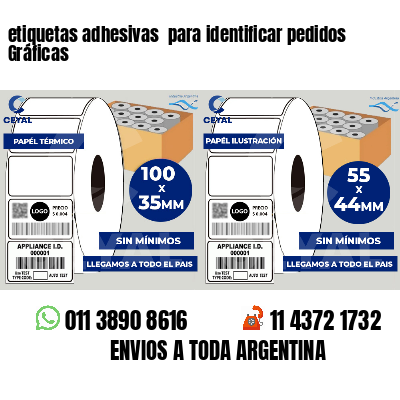 etiquetas adhesivas  para identificar pedidos Gráficas