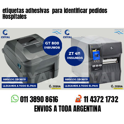 etiquetas adhesivas para identificar pedidos Hospitales