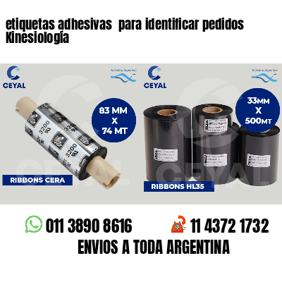 etiquetas adhesivas para identificar pedidos Kinesiología